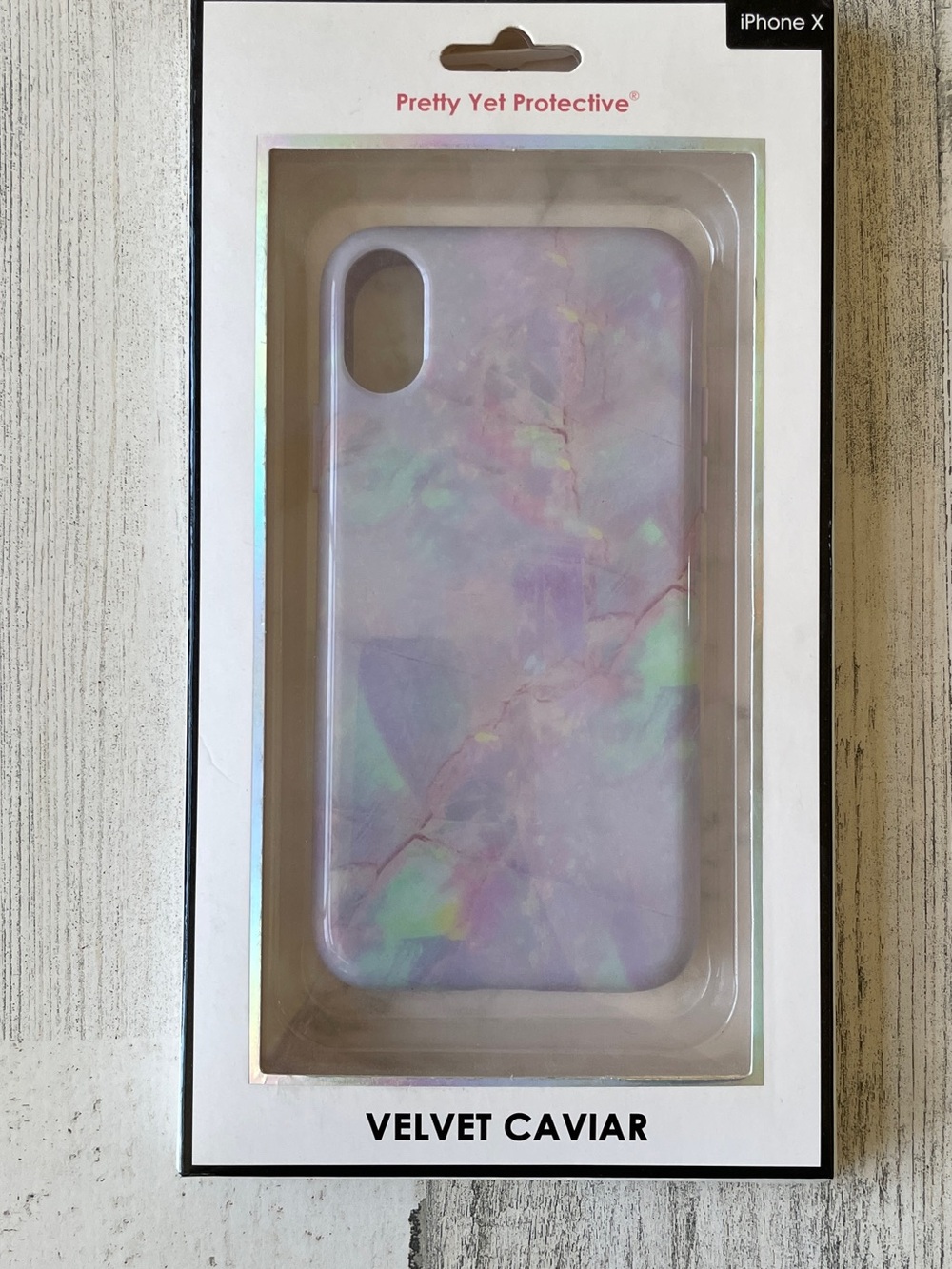 Velvet Caviar iPhone X Pastel Marble Case - Lavender Multi